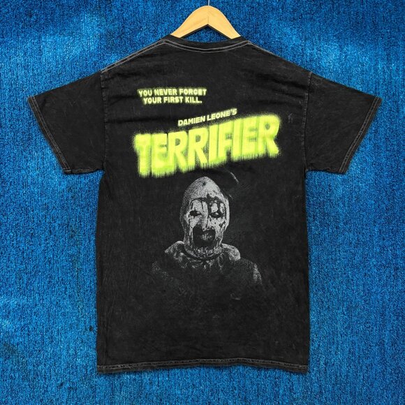 Bloody Disgusting x Terrifier Art the Clown Horror Graphic T-Shirt Size Medium - Picture 1 of 5